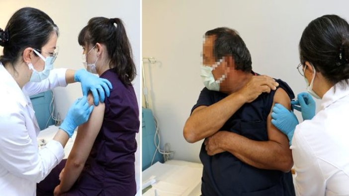 Türkiye'de tarihi gün! Korona virüs aşısında ilk gönüllü uygulaması yapıldı