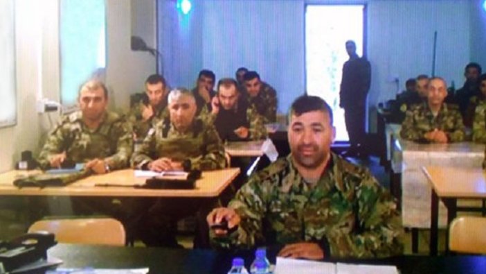 Azerbaycan ordusu harekat merkezinden ilk kare