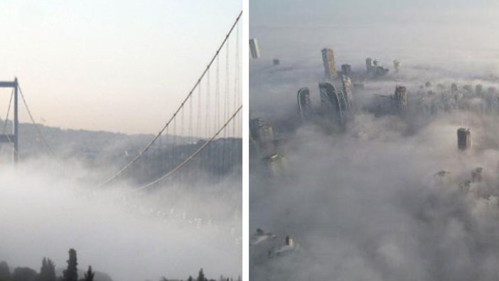 İstanbul'da yoğun sis! Göz gözü görmedi
