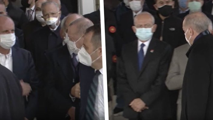 Muharrem İnce ile selamlaşan Recep Tayyip Erdoğan, Kemal Kılıçdaroğlu’na selam vermedi