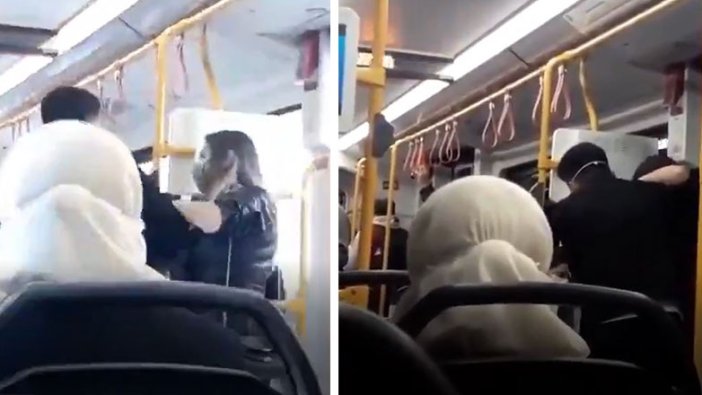 Bursa'da genç çifte laf atıldı, metro karıştı!