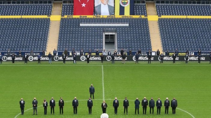 Fenerbahçe Ülker Stadyumu'nda dikkat çeken 10 Kasım görüntüleri