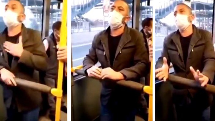 Bursa'da bir sapık halk otobüsünde genç bir kıza bakarak mastürbasyon yaparken görüntülendi