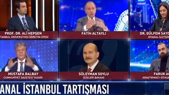 Fatih Altaylı'nın Ekrem İmamoğlu, Kanal İstanbul'u desteklese suçlama yöneltecek miydiniz? sorusuna Süleyman Soylu'dan flaş yanıt