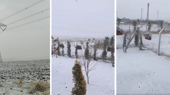 Ankara'ya mevsimin ilk karı düştü!