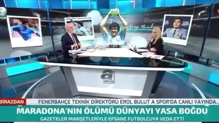 A Spor canlı yayınında Turgay Demir'den şoke eden el hareketi