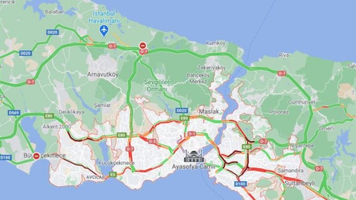 Sokağa çıkma yasağı bitti! İstanbul'da trafik yoğunluğu yaşanıyor