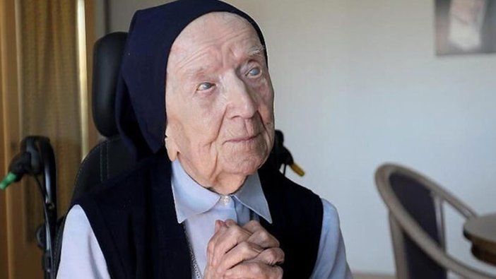 'Avrupa'nın en yaşlı insanı' ünvanına sahip rahibe Lucile Randon, Covid-19'u yendi
