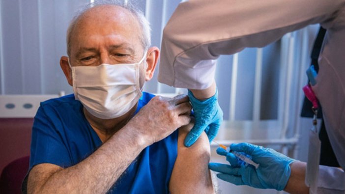 CHP lideri Kemal Kılıçdaroğlu korona virüs aşısı oldu