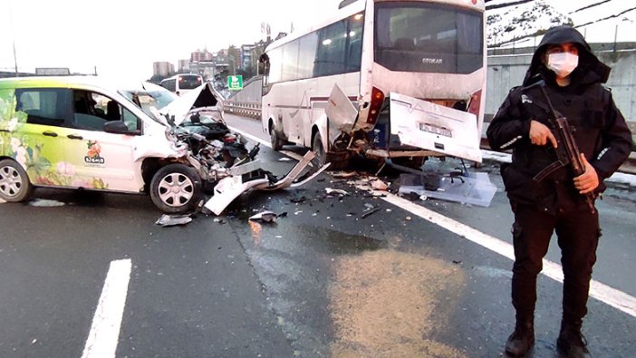 TEM'de trafiği kilitleyen kaza! 1 kişi yaralandı