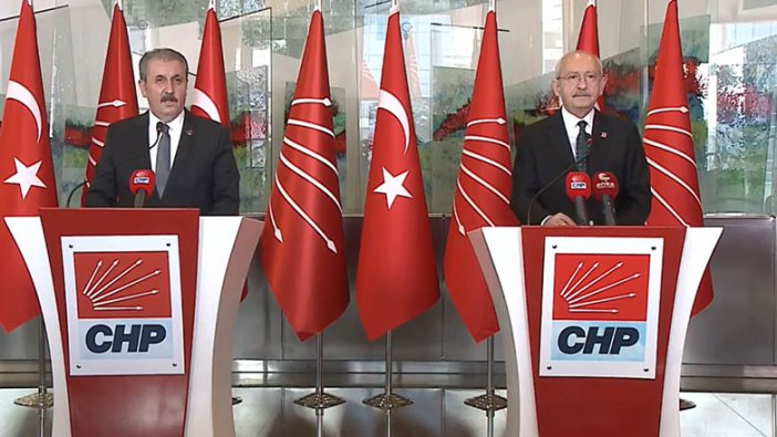 Kılıçdaroğlu ile Destici ortak açıklama yapıyor: 