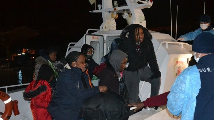 İzmir açıklarında 36 sığınmacı kurtarıldı