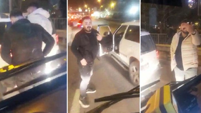 Bakırköy'de skandal görüntü! İETT otobüsünün önünü kesip tehdit yağdırdılar