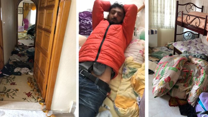 Bursa'da girdiği villada uyuya kalan hırsız vatandaşlar tarafından bağlanarak yakalandı