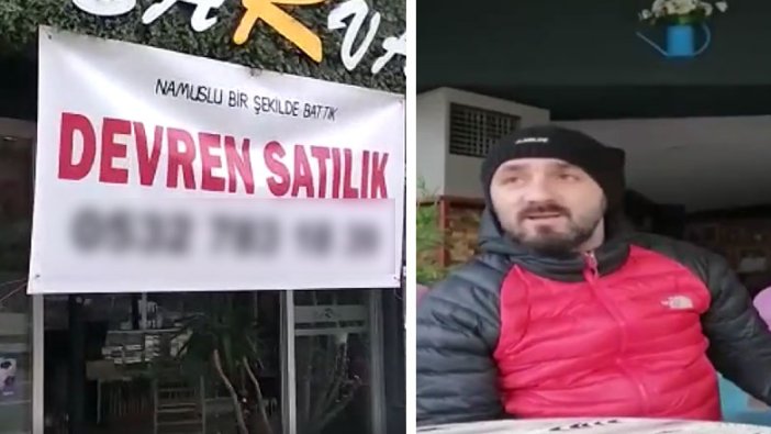 Trabzon’da namuslu bir şekilde battık diyen esnaf İbrahim Odabaşı böyle isyan etti