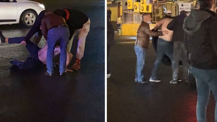 Diyarbakır'da bir kişi kendisini yol ortasına attı! Polise zor anlar yaşattı