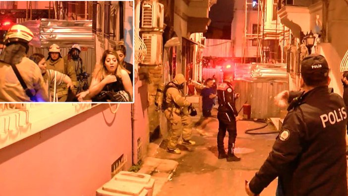 Beyoğlu'nda otelde yangın! Müşteriler tahliye edildi