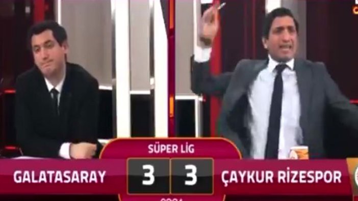 Rizespor’un galibiyet golü sonrası GS TV spikeri çıldırdı!