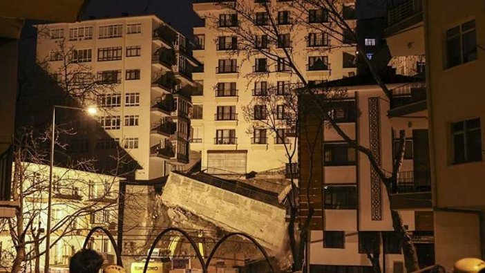 Ankara'da binanın temeli kaydı: 15 bina boşaltıldı!