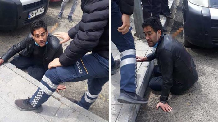 Erzurum'da sırtında bıçakla hastaneye götürülen kişi tedavi altına alındı