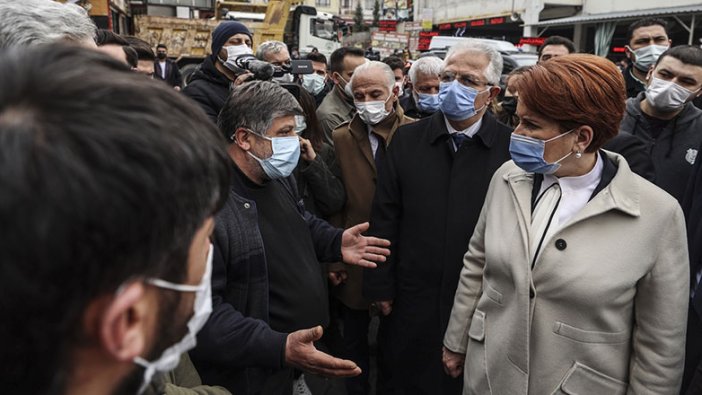 İYİ Parti Genel Başkanı Meral Akşener'den Kızılcahamam Kasaplar Çarşısı esnafına ziyaret