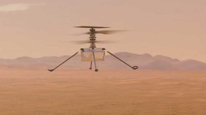 Mars'ta bir helikopter uçtu! NASA duyurdu tarihi deneme başarılı oldu