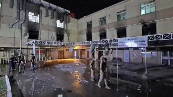 Bağdat'ta korona virüs hastanesinde facia! 50'ye yakın kişi öldü