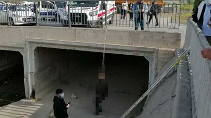 İstanbul Sancaktepe'de köprü korkuluklarına asılı ceset bulundu