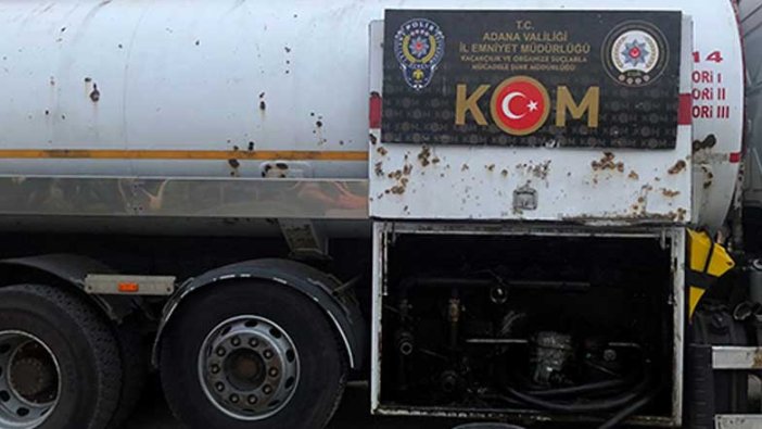 Adana’da 36 bin litre kaçak akaryakıt ele geçirildi