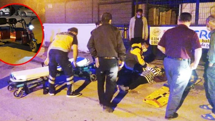 Bursa'da Treeporter ve motosiklet çarpıştı: 2 kişi yaralandı
