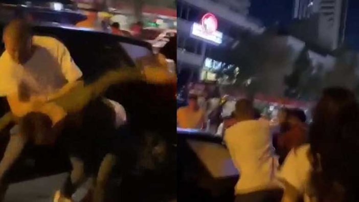 Ankara'da kafede şişeli yumruklu kavga sokağa taştı! Herkes birbirine girdi