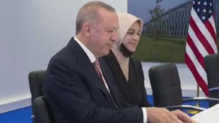 Erdoğan'ın NATO gezisinde dikkat çeken detay! Yanından ayrılmayan ismin kim olduğu ortaya çıktı