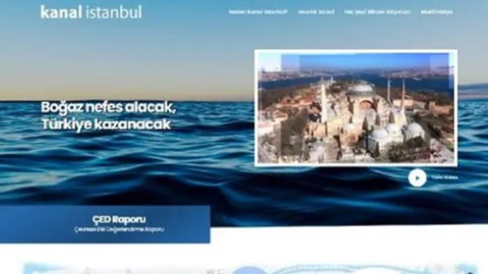 'Kanal İstanbul' internet sitesi açıldı