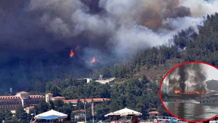 Marmaris'te felaket günü... Önce orman sonra yat limanında yangın! Acı haber geldi: 1 şehit