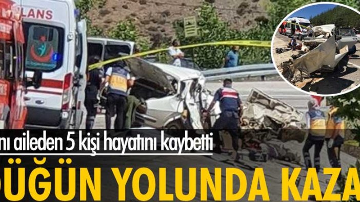 Adana'da düğün yolunda kaza! 5 kişi hayatını kaybetti