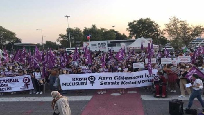 Kadıköy'de Azra Gülendam Haytaoğlu eylemi