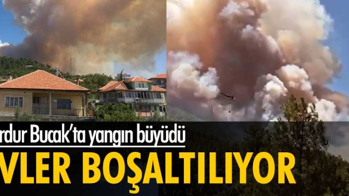 Burdur - Bucak'ta yangın devam ediyor... Evler tahliye edildi