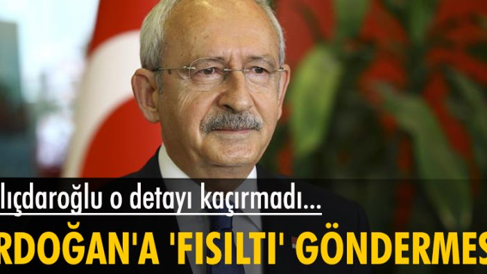Erdoğan’ın canlı yayınındaki fısıltı, Kılıçdaroğlu'nun dikkatinden kaçmadı