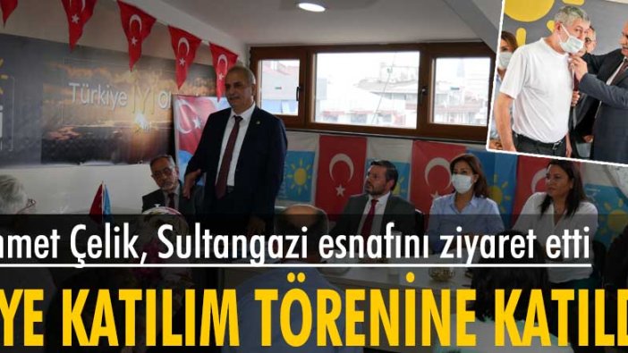 İYİ Parti İstanbul Milletvekili Ahmet Çelik, Sultangazi esnafını ziyaret etti
