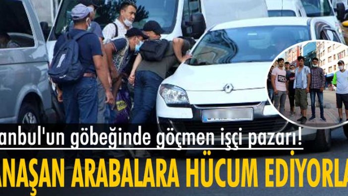 İstanbul'un göbeğinde göçmen işçi pazarı