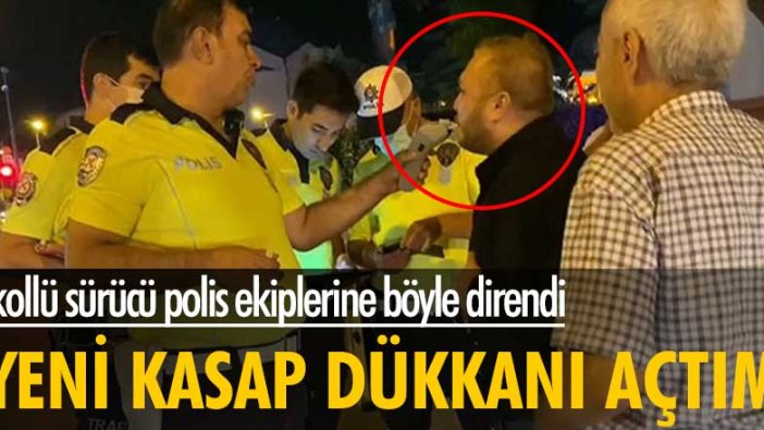 Bursa'da 2.56 promil alkollü olduğu belirlenen sürücü polis ekiplerine “Yeni kasap dükkanı açtım
