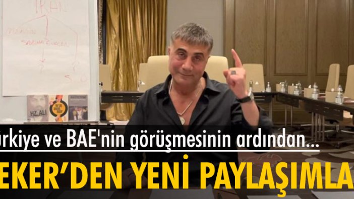 Türkiye ve BAE'nin görüşmesinin ardından, Sedat Peker'den yeni paylaşımlar geldi