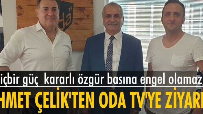 İYİ Parti İstanbul Milletvekili Ahmet Çelik'ten Oda TV'ye ziyaret