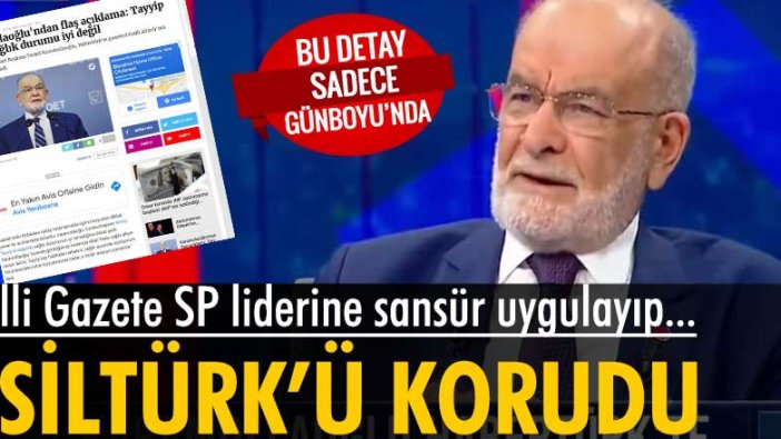 Milli Gazete Temel Karamollaoğlu'nun Asiltürk ile ilgili sorusuna yer vermedi