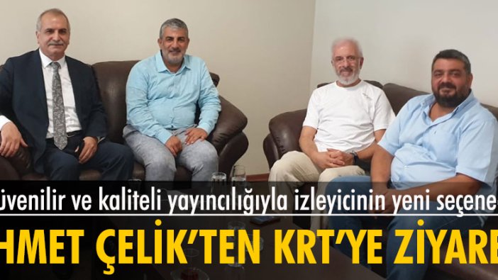 İYİ Partili Ahmet Çelik’ten KRT TV'ye ziyaret