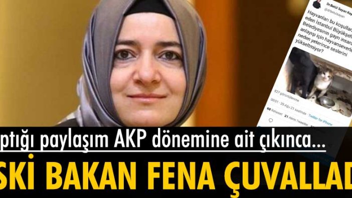 Eski Bakan Fatma Betül Sayan Kaya, İBB'yi eleştirmek isterken AKP'nin foyasını ortaya çıkardı