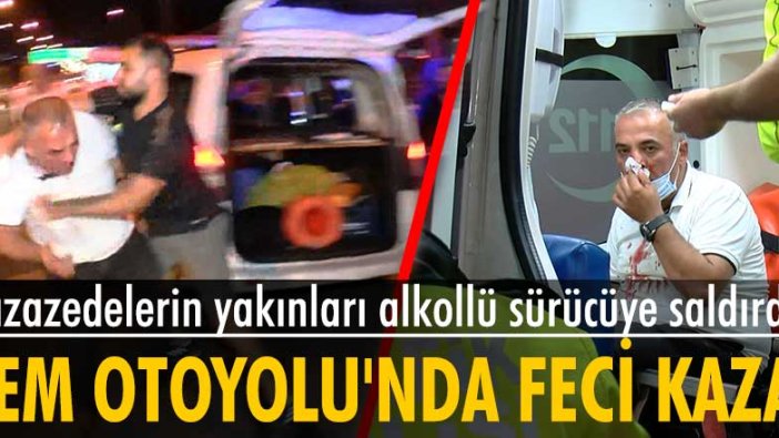 İstanbul Ümraniye'de kaza yapan alkollü sürücüye saldırı!