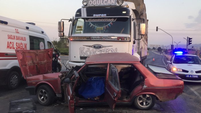 Alaşehir'de kaza: 1 ölü, 3 yaralı