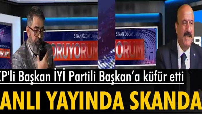Canlı yayında skandal! AKP'li Başkan, İYİ Partili Başkan'a küfür etti