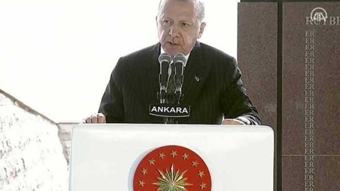 Recep Tayyip Erdoğan Sakarya Zaferi kutlamalarında konuşuyor